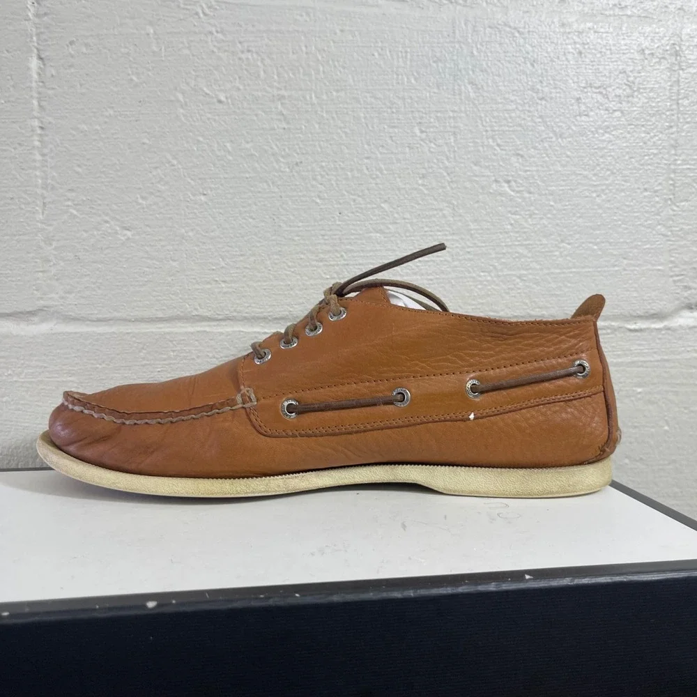 Sperry Top-Sider Brown Leather Boat Shoes Moc Toe Loafers Men's Size 12 M
